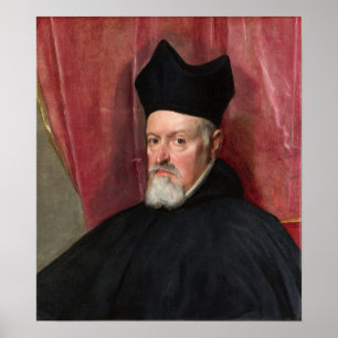 Velázquez - ärkebiskop Fernando De Valdus 1640 Poster