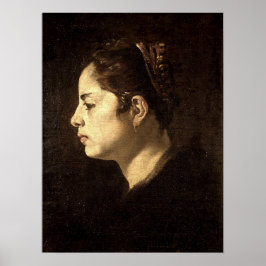 Velázquez - Chef för en flicka Poster