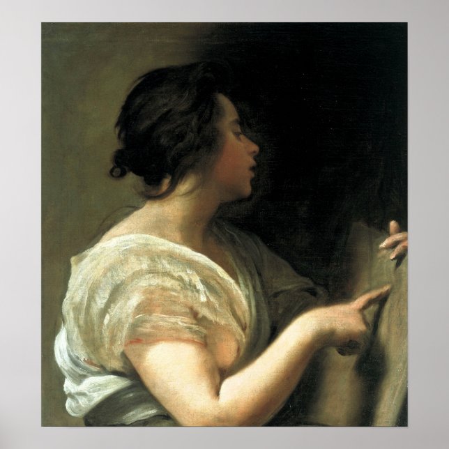 Velázquez - en kvinna i Sibyl 1648-Guise Poster (Framsidan)