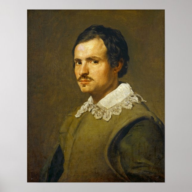 Velázquez - En ung man 1650 Poster (Framsidan)