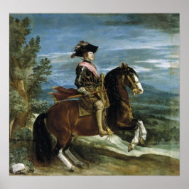 Velázquez - Equestrian Philip IV 1631 Poster