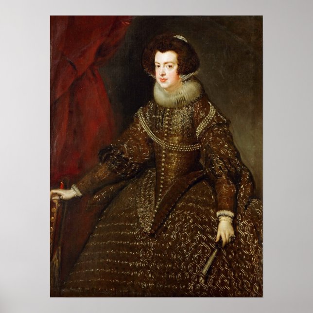 Velázquez - Isabel De Bourbon Spain Portugal Queen Poster (Framsidan)