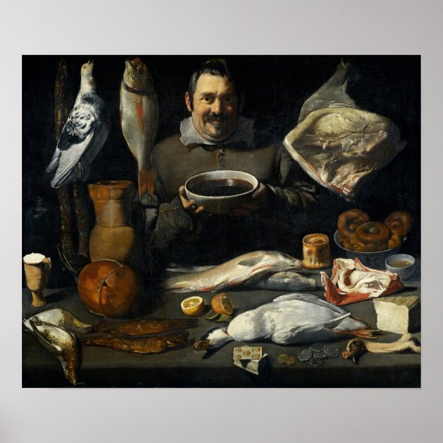 Velázquez - Köpman 1625 Poster (Framsidan)