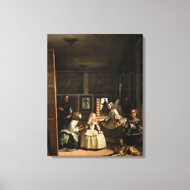 VELAZQUEZ - Las Meninas 1656 Canvastryck (Framsida)
