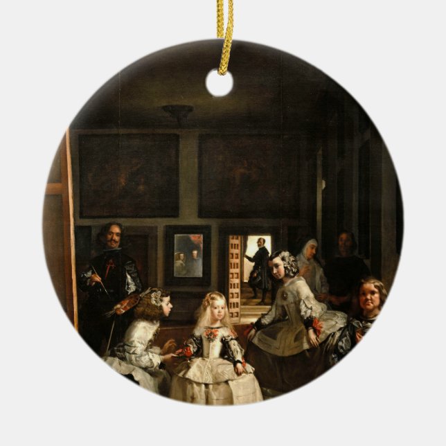 VELAZQUEZ - Las Meninas 1656 Julgransprydnad Keramik (Framsidan)