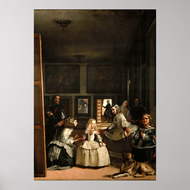 VELAZQUEZ - Las Meninas 1656 Poster (Framsidan)