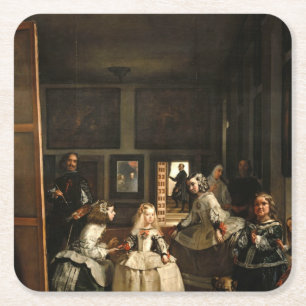 VELAZQUEZ - Las Meninas 1656 Underlägg Papper Kvadrat