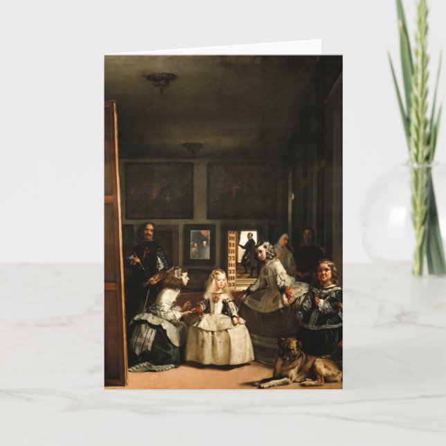 Velazquez Las Meninas hälsningkort Kort (Framsida)