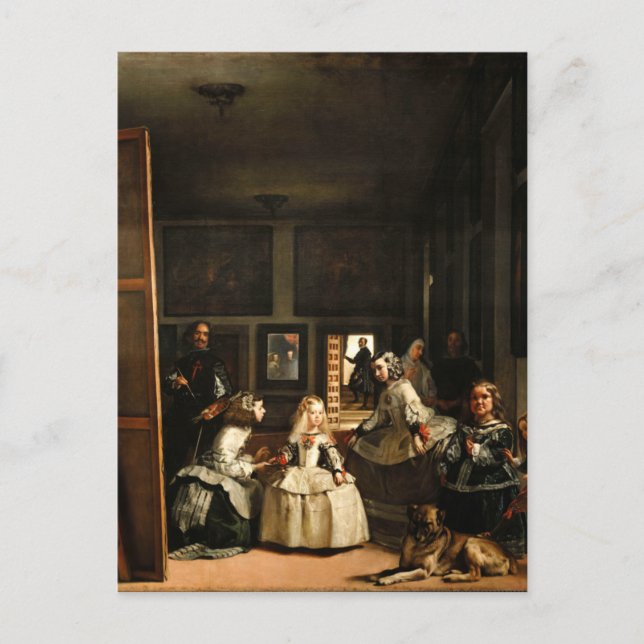 Velazquez Las Meninas vycard Vykort (Framsida)