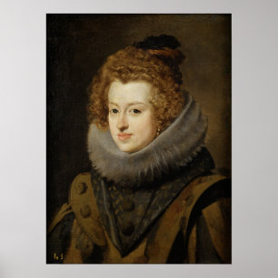 Velázquez - Maria of Austria Queen of Hungary 1630 Poster
