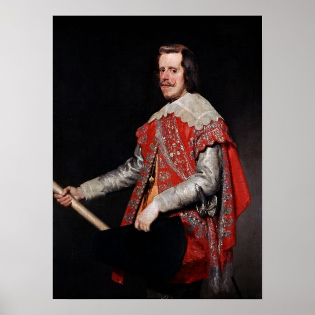 Velázquez - Philip IV Kung från Spanien Poster (Framsidan)