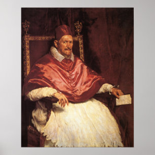 Velázquez - Porträtt av påven innocent X 1650 Poster