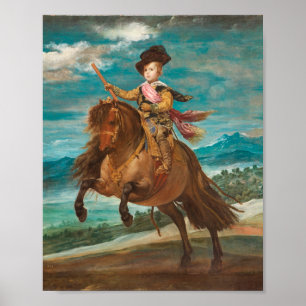 Velazquez - Porträtt av prins Balthasar Charles Poster