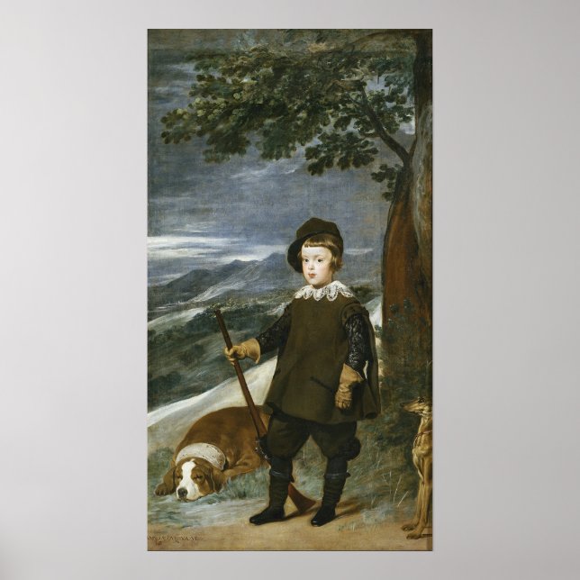 Velázquez - Prince Baltasar Carlos Hunter 1635 Poster (Framsidan)