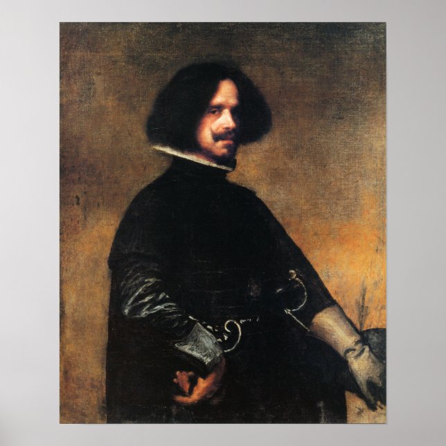 Velázquez - Self-Porträtt 1645 Poster (Framsidan)