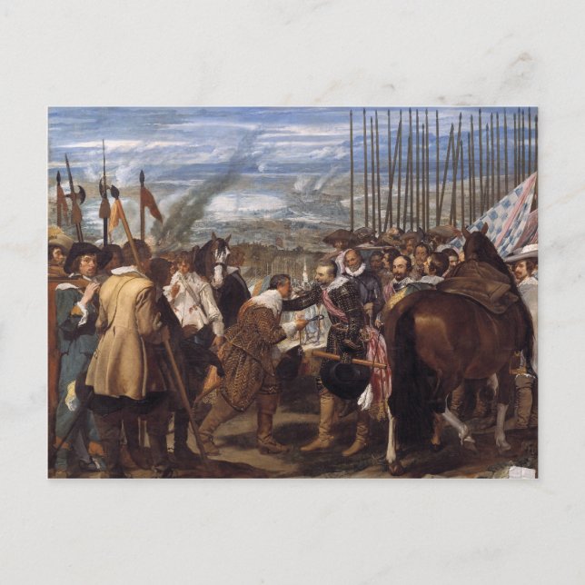 Velazquez- Surrenderof Breda Vykort (Framsida)