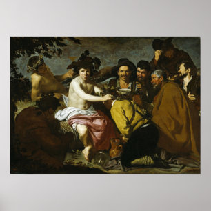 Velázquez - The Triumph of Bacchus 1628 Poster