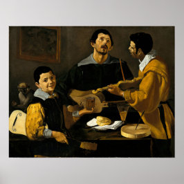 Velázquez - Tre musiker 1616 Poster