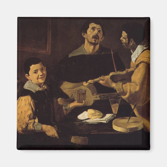 Velazquez - Tre musiker Magnet (Framsidan)