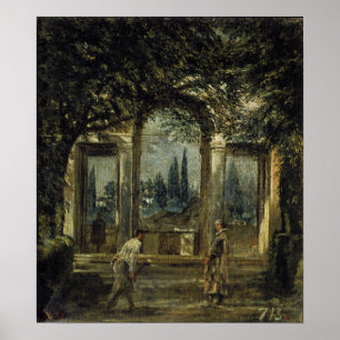 Velázquez - Villa Medici in Rom Ariadne Pavilion Poster