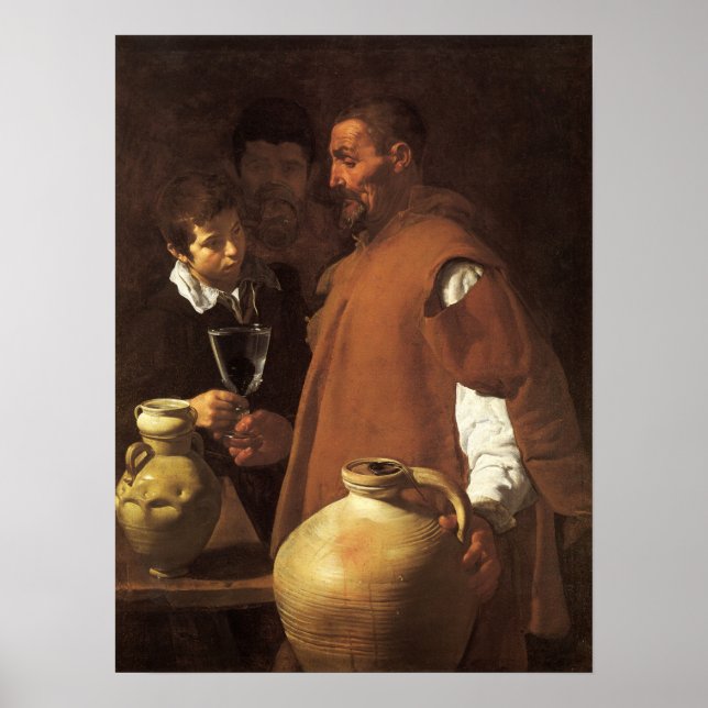 Velázquez - Waterseller Sevilla 1623 Poster (Framsidan)