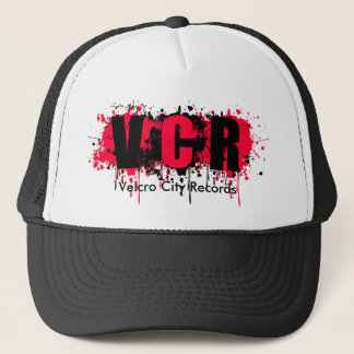 Velcrostaden antecknar hatten truckerkeps