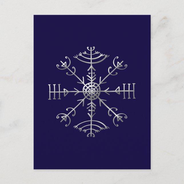 Veldismagn, Island, skydd, Rune, Magic Vykort (Framsida)