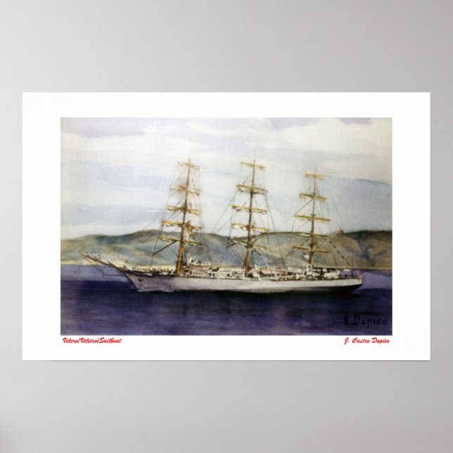 Velero/Veleiro/Sailboat Poster (Framsidan)