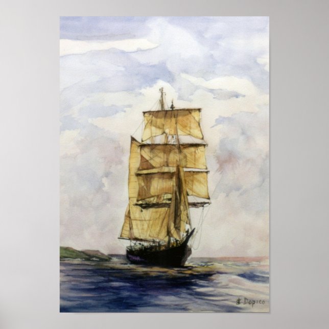 Velero/Veleiro/Sailboat Poster (Framsidan)