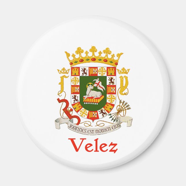 Velez Shield of Puerto Rico Magnet (Framsidan)