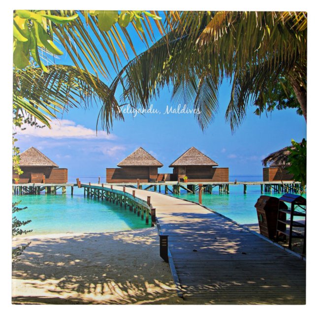 Veligandu, Maldives Kakelplatta (Framsidan)