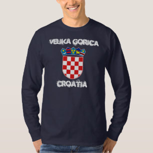 Velika Gorica, Kroatien med jackande av arm T-shirt