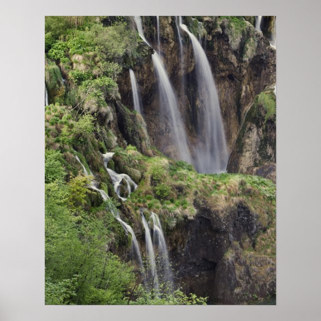 Veliki Slap (Vattenfall) Plitvice sjöarnas nationa Poster (Framsidan)