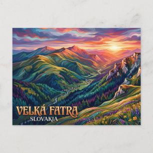 Velká Fatra nationalpark Slovakien Vykort