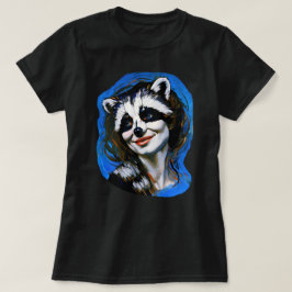 “Velka Teyani” Viskande Tvättbjörn Lurendrejare T Shirt