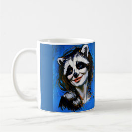 ’Velka Teyani’ Whispering Raccoon Trickster Kaffemugg