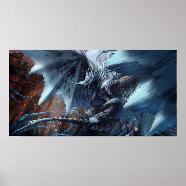 Velkhana Monster Hunter World Iceborne Poster (Framsidan)