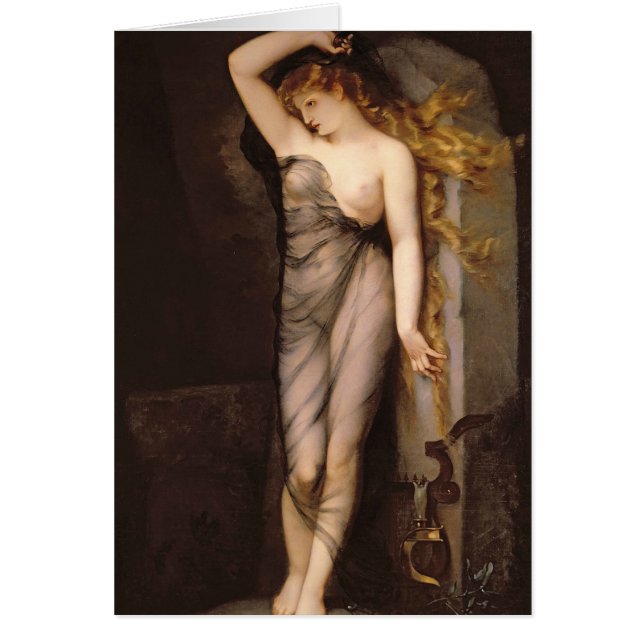 Velleda för 1869 hälsningskort (Framsidan)