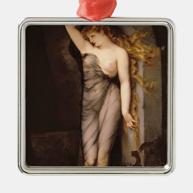 Velleda för 1869 julgransprydnad metall (Framsidan)