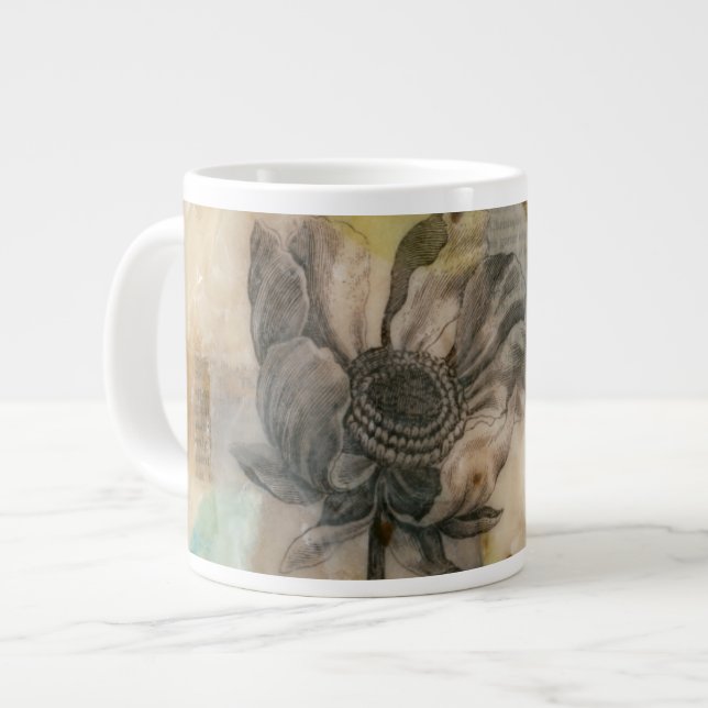 Vellum Blommigt II Jumbo Mugg (Framsida vänster)