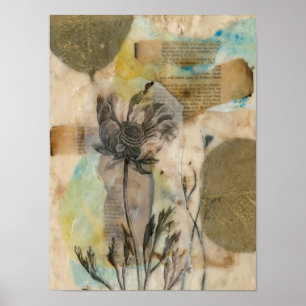 Vellum Blommigt II Poster