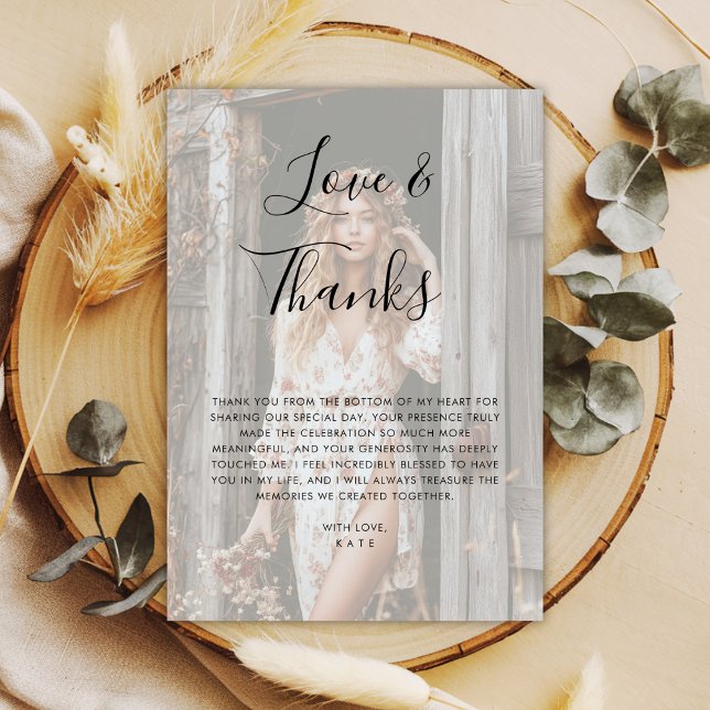 Vellum Overlay Photo Kärlek och Möhippa tack (Skapare uppladdad)