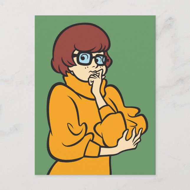 Velma Thinking Vykort (Framsida)
