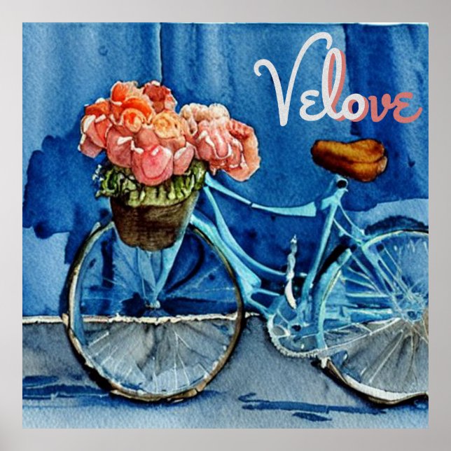 Velo Kärlek Cycling Poster (Framsidan)