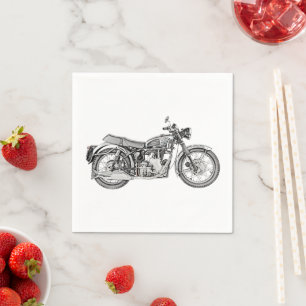 Velocette Venom Motorcykel Papprare Party Pappersservett