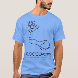 Velocicoaster minimalistisk berg- och dalbanelayou t shirt
