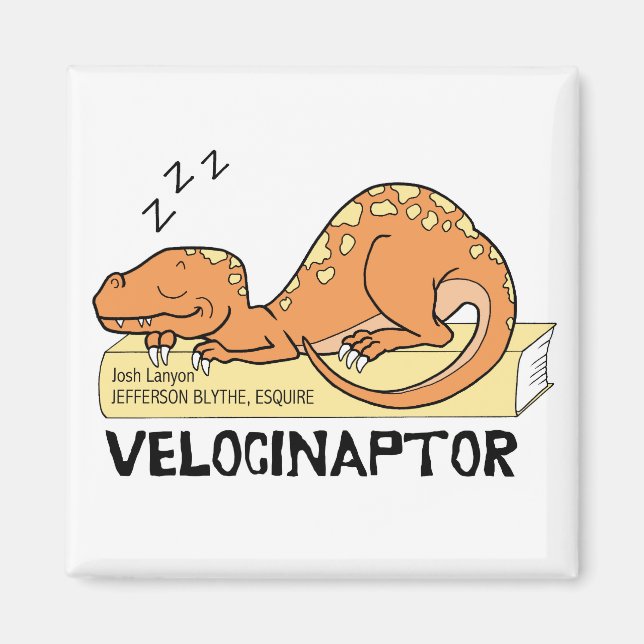 Velocinaptor magnet (Framsidan)