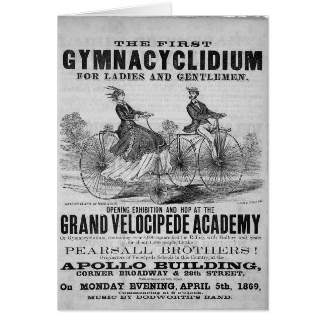 Velocipede Hälsningskort (Framsidan)