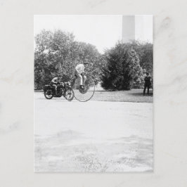 Velocipede och motorcyklar vykort