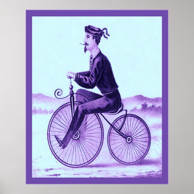 Velocipede ~ Vintage Tobacco Label Poster (Framsidan)